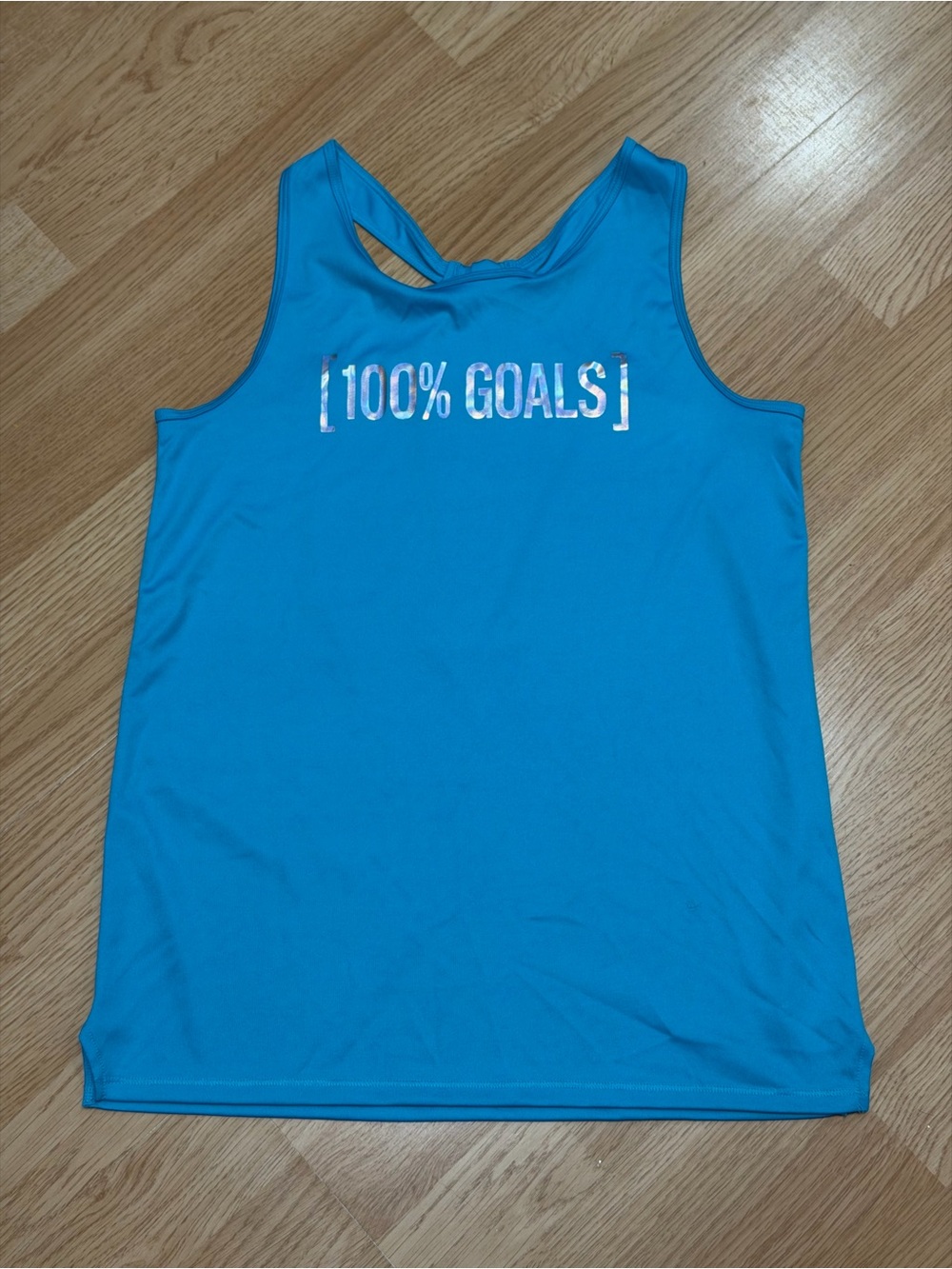 All in Motion Girls XL 14/16 Athletic Tank Top Lot of 2 Blue Racerback
